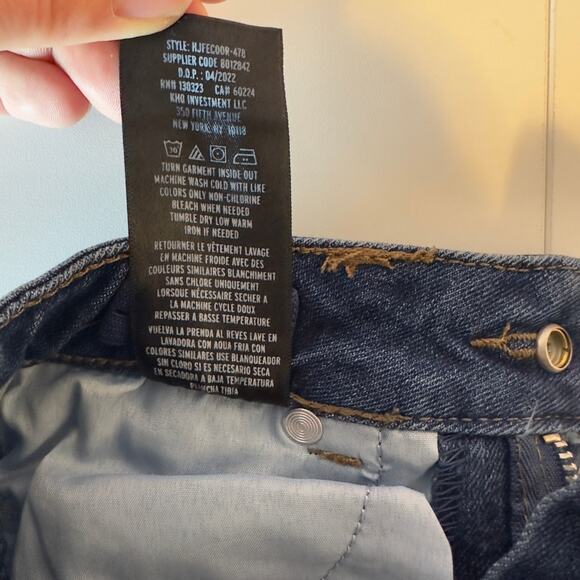 NWT Hudson Kids Girl’s Skinny Jeans In Midnight Size 5 Flap Back Pockets - Picture 9 of 9